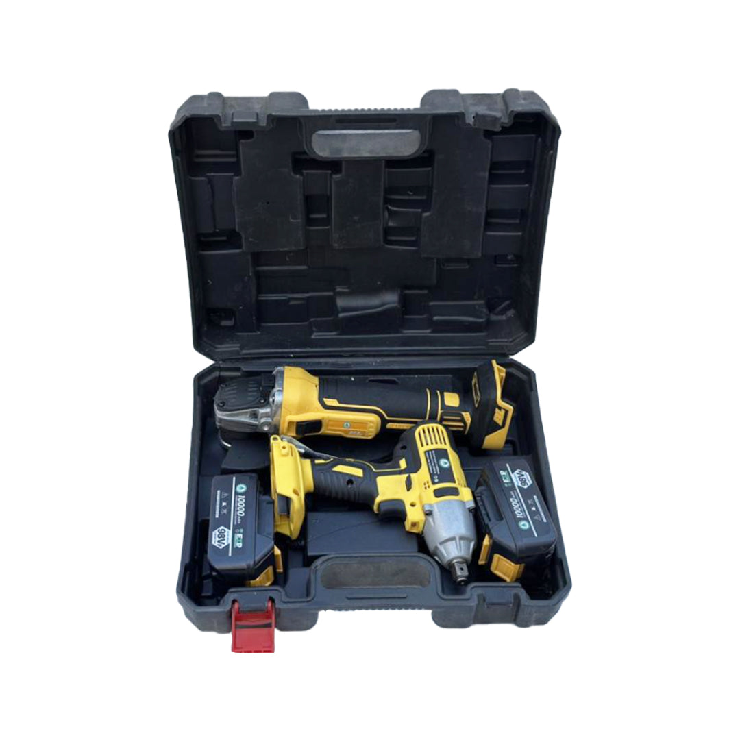 Комплект акумулаторен ъглошлайф и гайковерт 36V 8Ah KraftRoyal