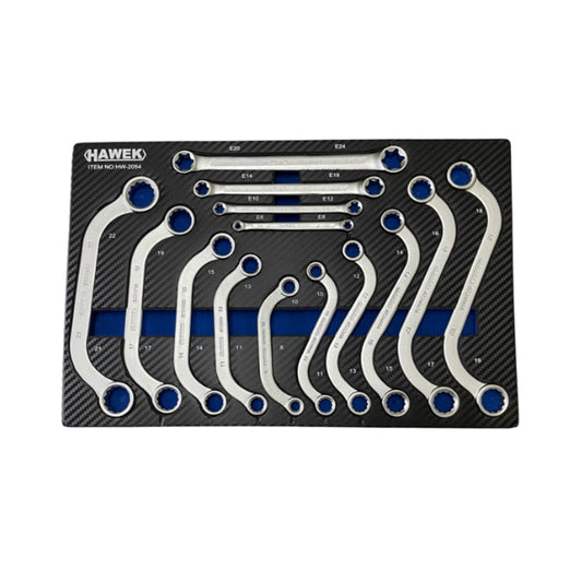 Специални ключове комплект S-образни С-образни Е-Torx 14части HAWEK 