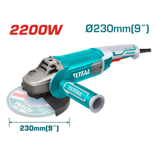 Ъглошлайф TOTAL Industrial, 2200 W, Ф 230 мм